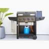 Barbecook Gas Barbecue Luca 412 with Cabinet and Sideburner, 145.4 x 60.3 x 112.3 cm | BC-GAS-3100