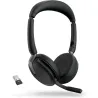 Jabra Headphones Evolve2 65 Flex Link380a UC Stereo Wireless Charger