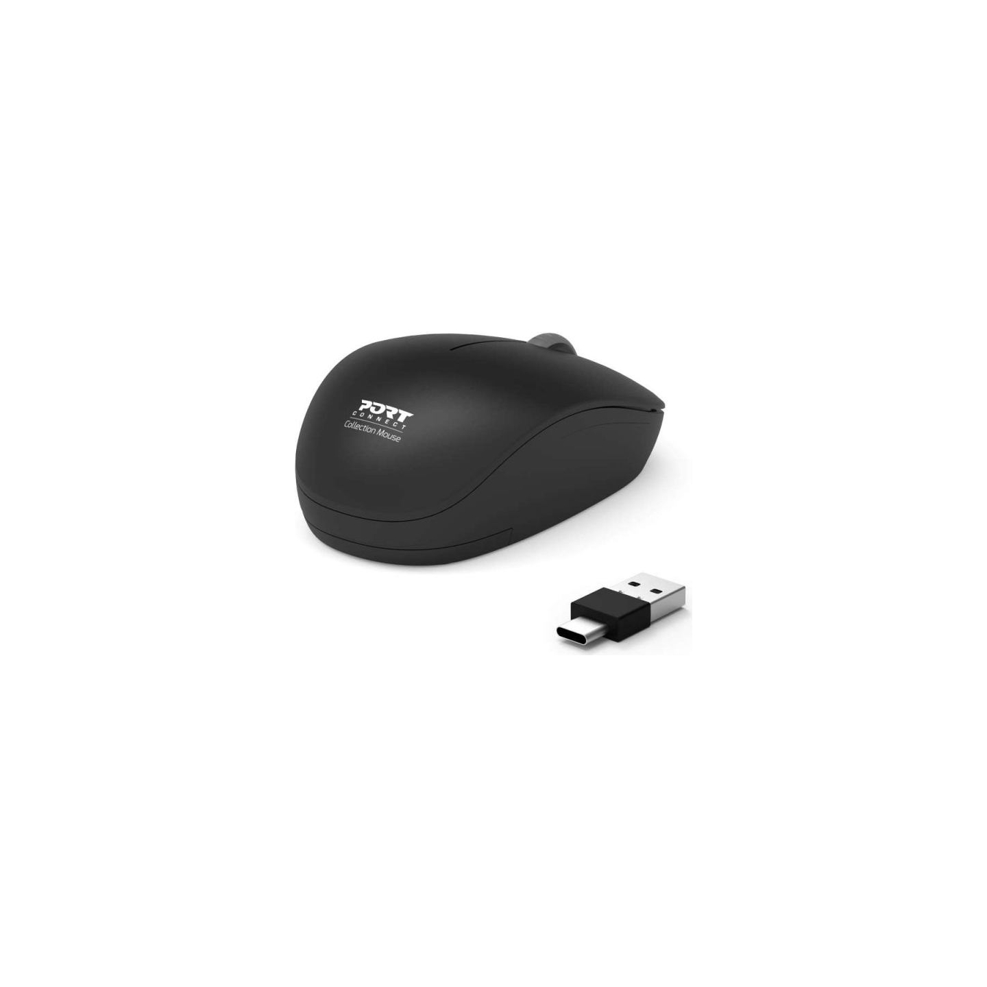 Port Connect Mouse | Collection II | Wireless | 2.4 GHz | Black