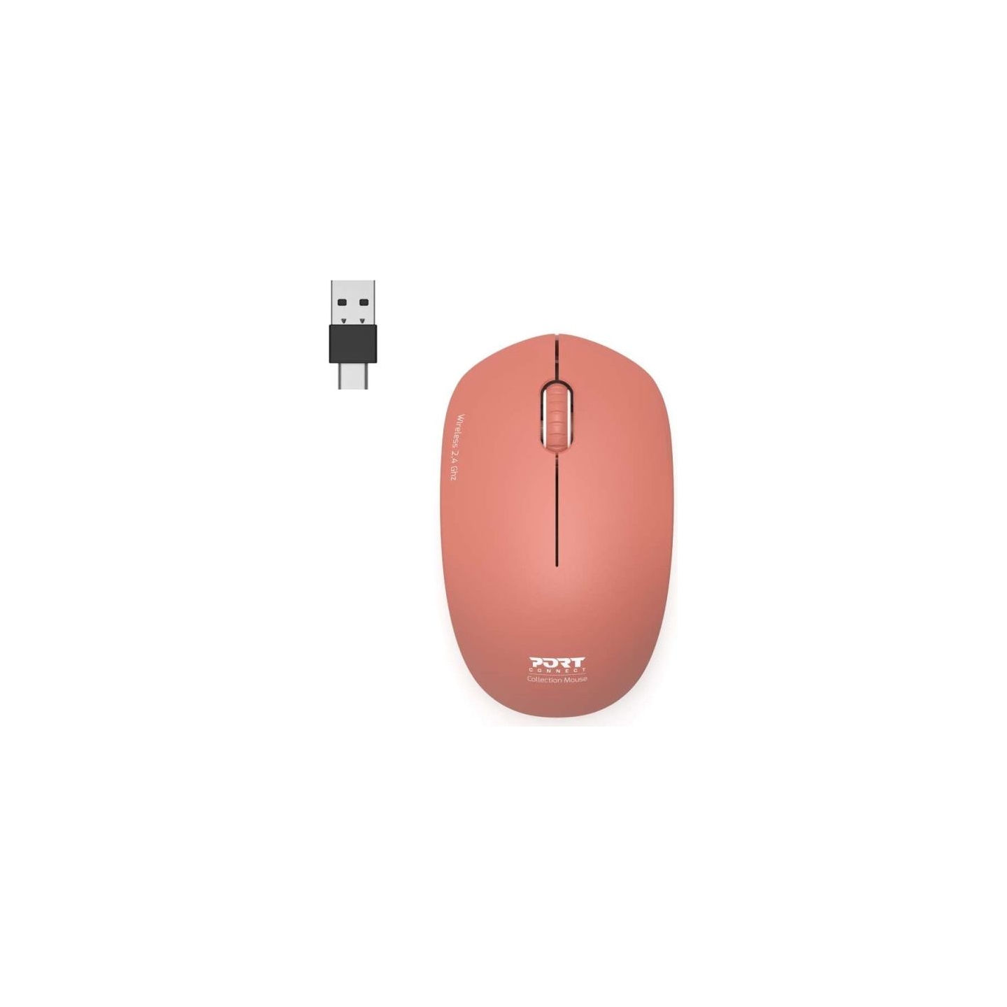 Port Connect Mouse | Collection II | Wireless | 2.4 GHz | Orange