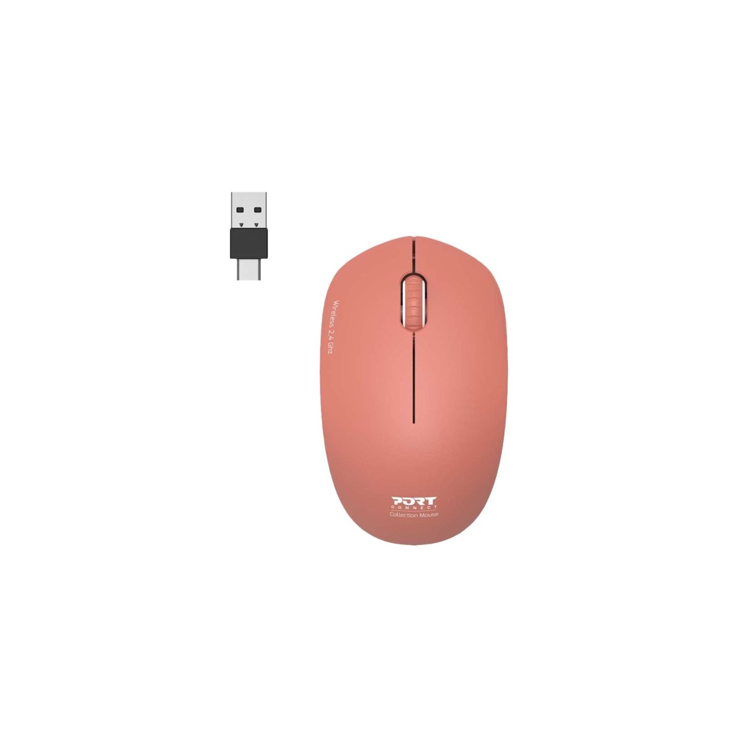 Port Connect Mouse | Collection II | Wireless | 2.4 GHz | Orange