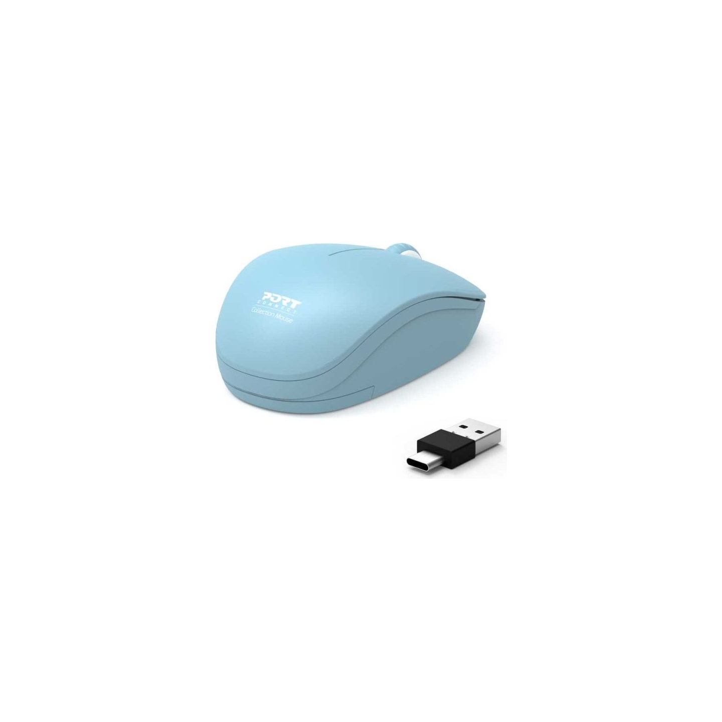 Port Connect Mouse | Collection II | Wireless | 2.4 GHz | Pastel Blue