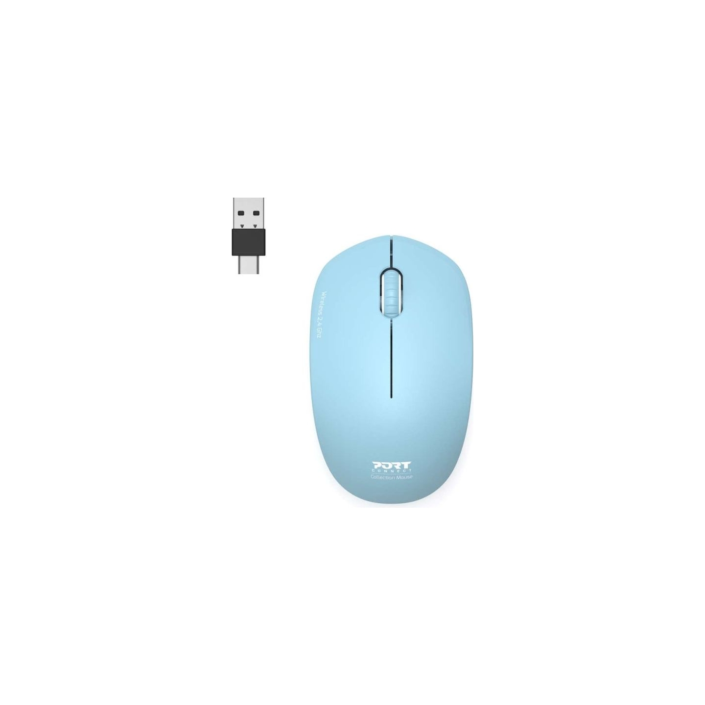 Port Connect Mouse | Collection II | Wireless | 2.4 GHz | Pastel Blue