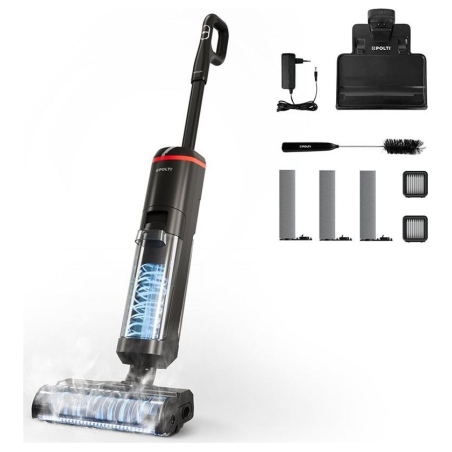 Polti Cordless Steam Cleaner | RollySteam WD40C | Power 450 W | Water tank capacity 0.6 L | Black
