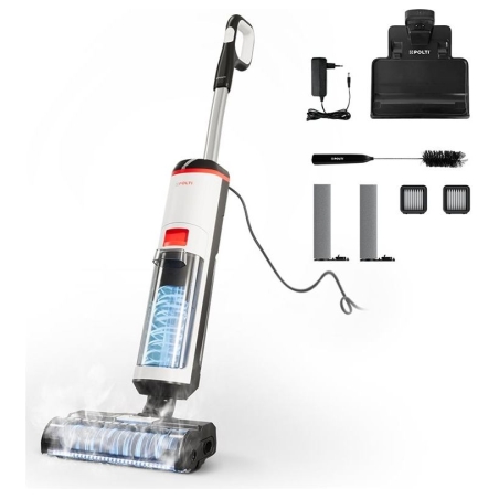 Polti Corded Steam Cleaner | RollySteam WD10 | Power 750 W | Water tank capacity 0.6 L | White/Black