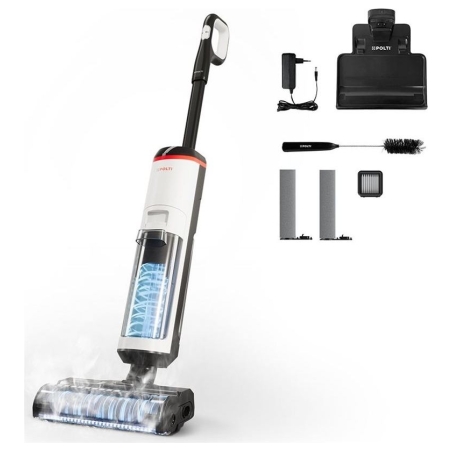 Polti Cordless Steam Cleaner | RollySteam WD30C | Power 450 W | Water tank capacity 0.6 L | White/Black