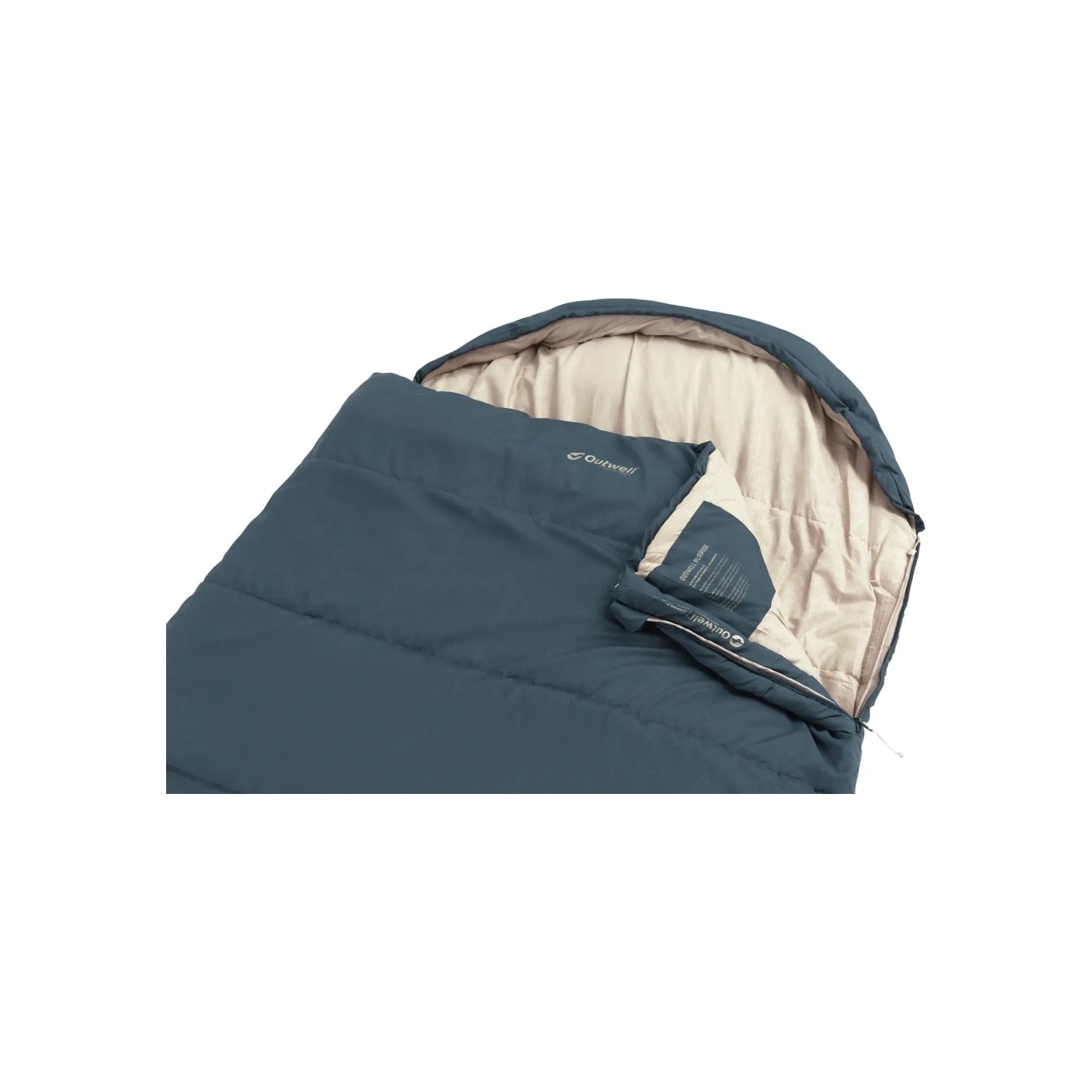 Outwell Campion Lux XL | Sleeping Bag | 225 x 105 cm | -16 to 5 °C | 2 way open - auto lock, L-shape