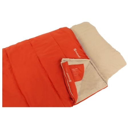Outwell Contour Lux | Sleeping Bag | 220 x 85 cm | 2-way L-shape open-end with auto lock