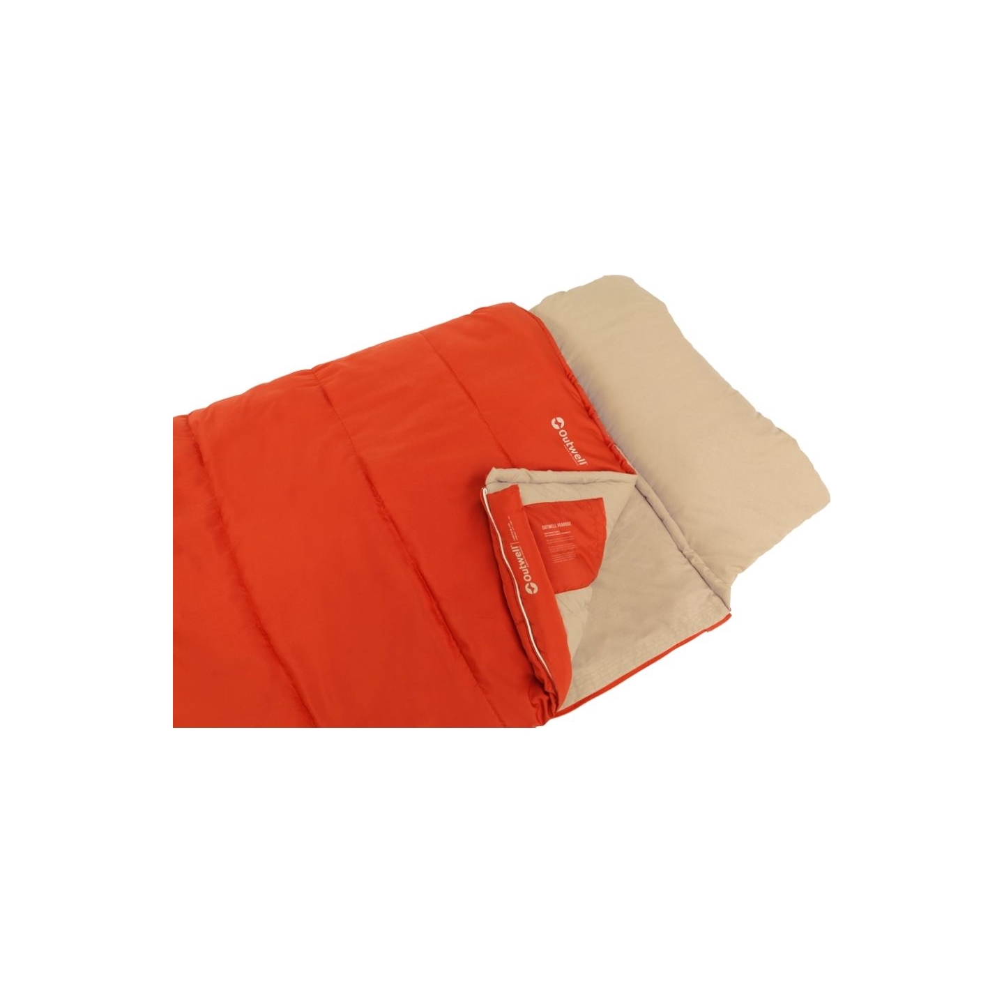 Outwell Contour Lux | Sleeping Bag | 220 x 85 cm | 2-way L-shape open-end with auto lock