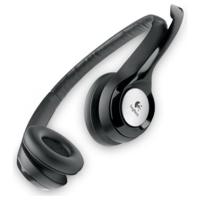 Logitech H390 Corded Headset - BLACK - USB