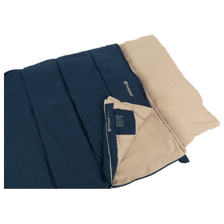 Outwell Contour Lux XL | Sleeping Bag | 220 x 105 cm | 2-way L-shape open-end with auto lock