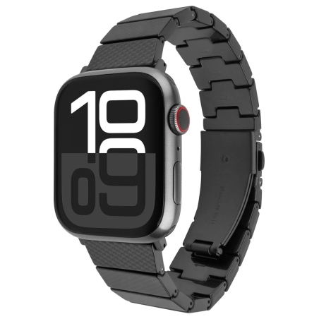 Fixed | Resin Strap for Apple Watch 44/45/46/49mm | Carbon Black | Epoxy resin
