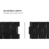 Fixed | Resin Strap for Apple Watch 44/45/46/49mm | Carbon Black | Epoxy resin