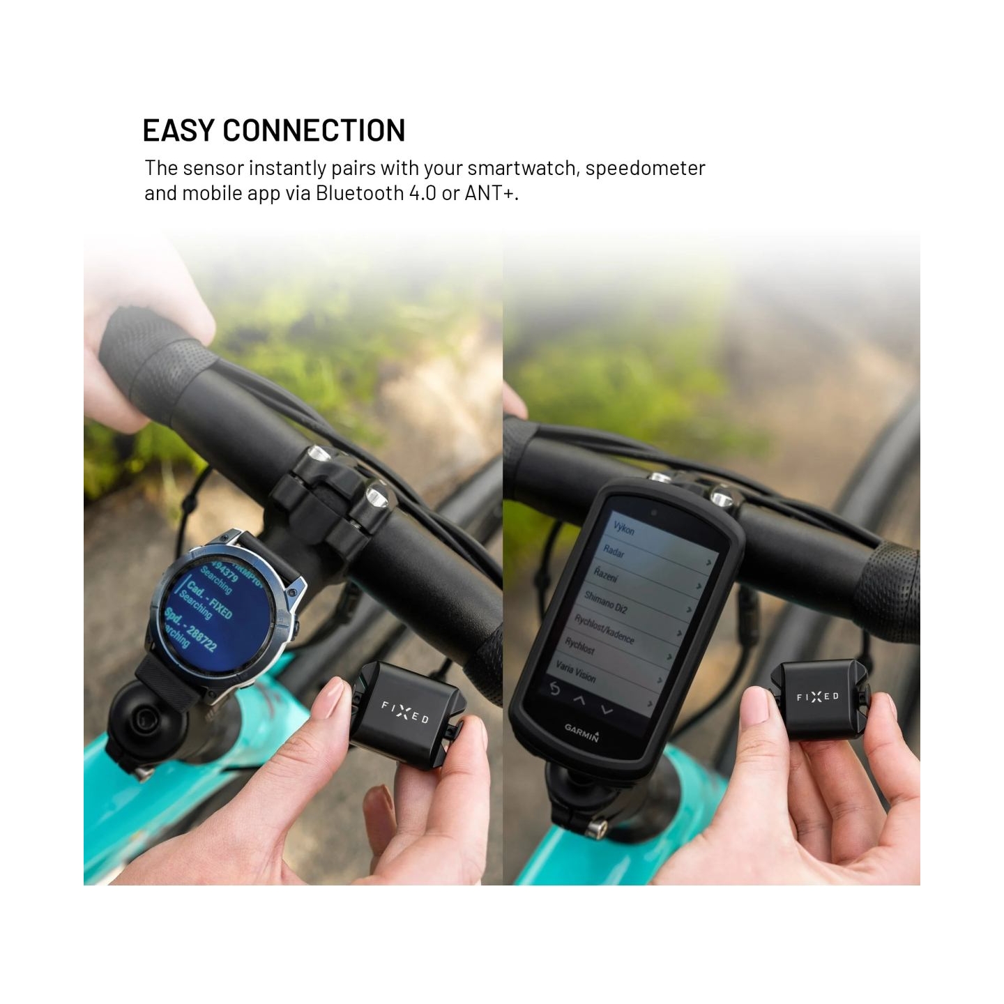 Fixed | Cadence/Speed Sensor Spin | Bluetooth | Black