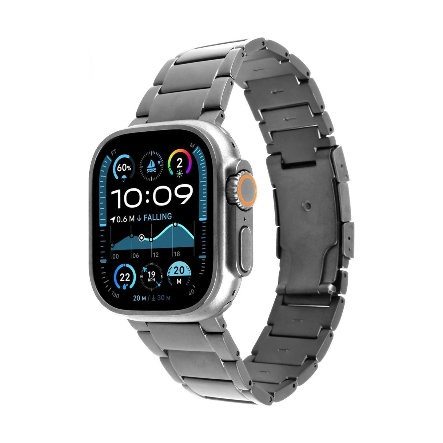 Fixed | Titanium Strap for Apple Watch 44/45/46/49mm | Natural Titanium