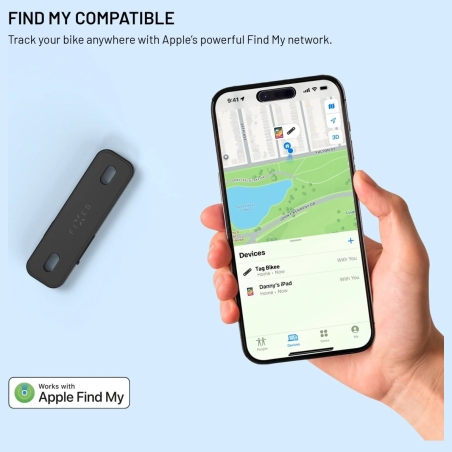 Fixed Tag Bikee with Find My Support | Black