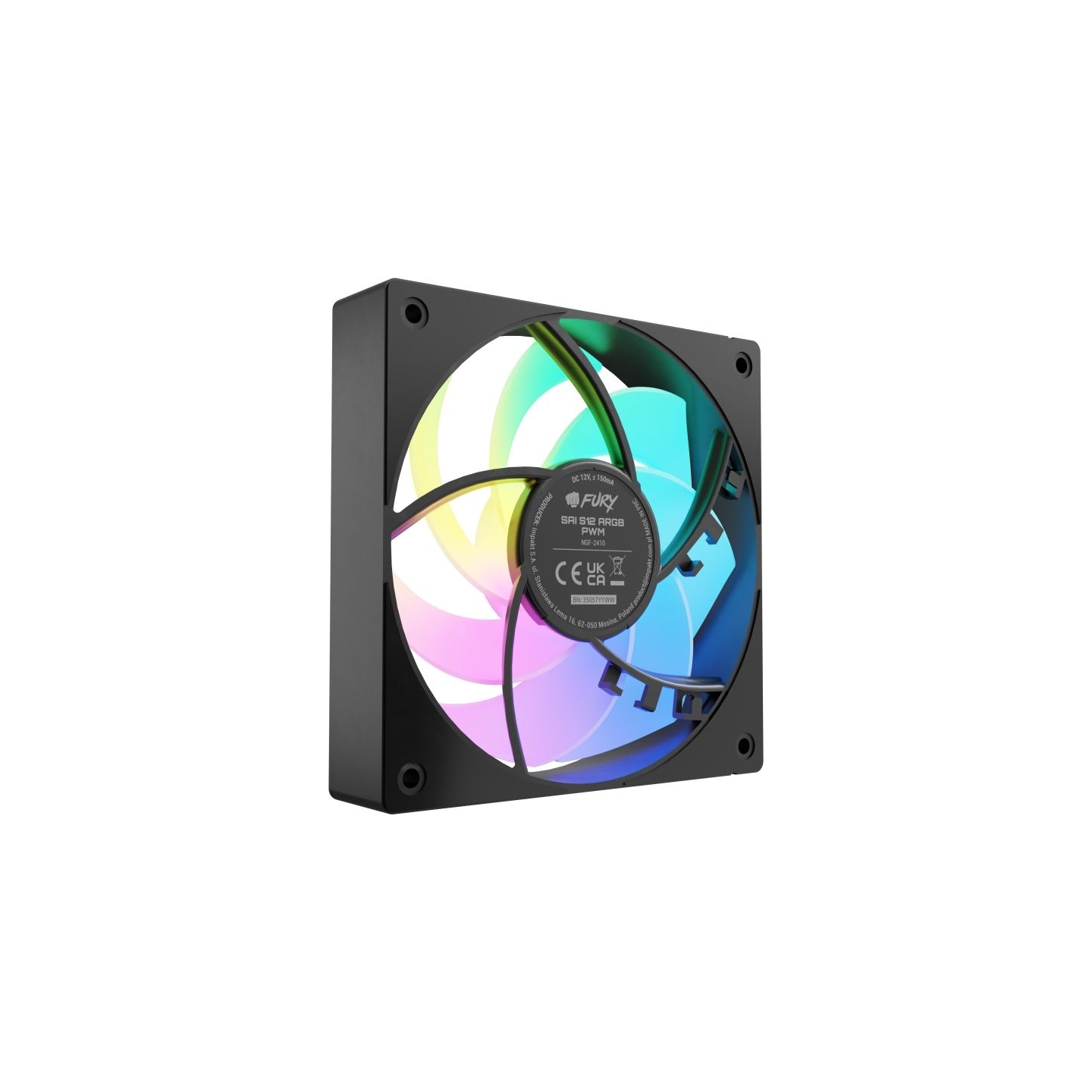 Fury Sai S12 ARGB PWM, 3-pack | Fan | Black