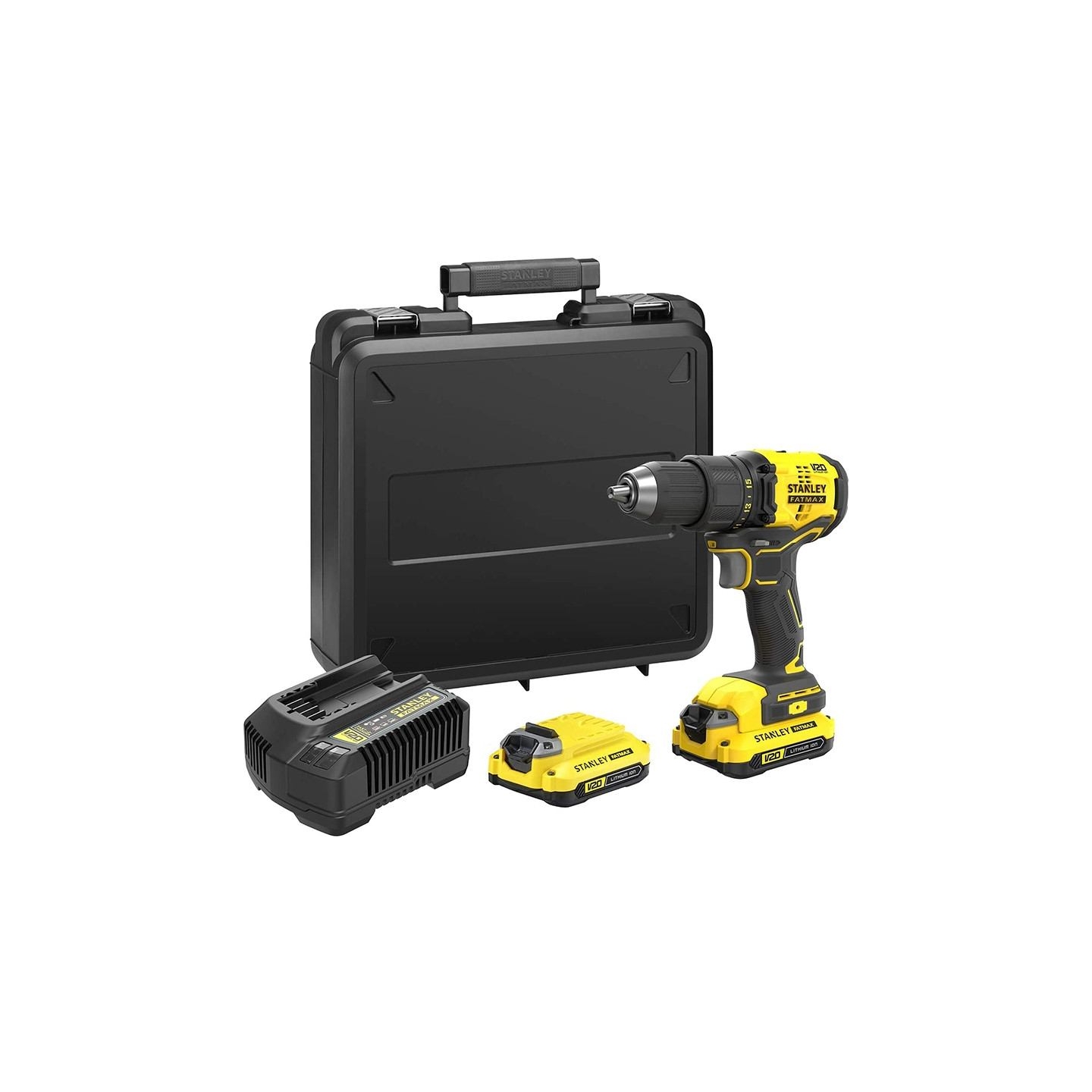 Stanley | 18V V20 Brushless Drill Driver - 2.0Ah Kit | SFMCD710D2K-QW | 18 V | 2.0 Ah | Lithium Ion