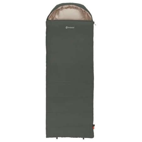Outwell Campion Prime Green | Sleeping Bag | 215 x 80 cm | -10 to 8 °C | 2 way open - auto lock, L-shape