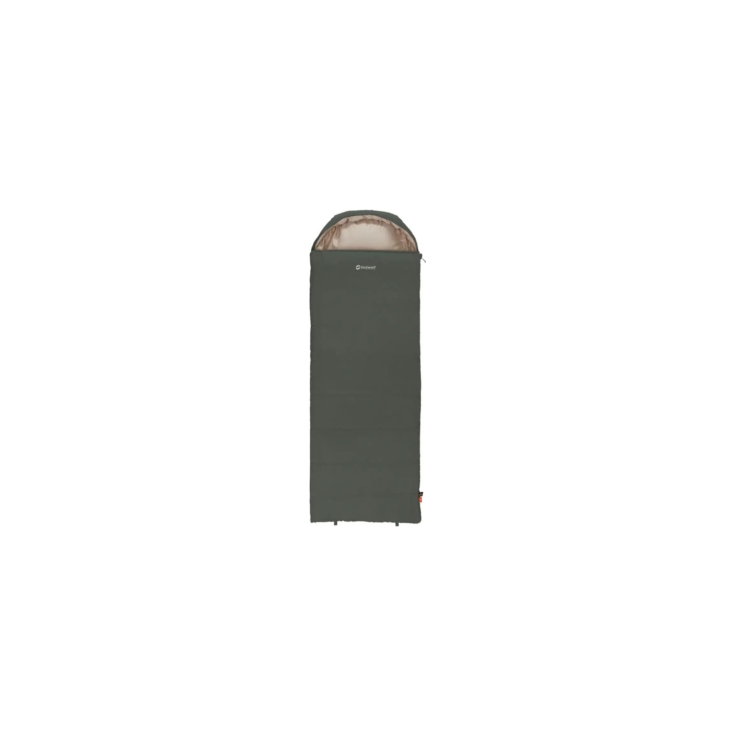 Outwell Campion Prime Green | Sleeping Bag | 215 x 80 cm | -10 to 8 °C | 2 way open - auto lock, L-shape