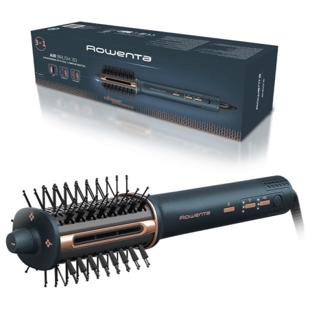 Rowenta Hair straightening brush/hair dryer | UB9720E0 | Ion conditioning | Number of heating levels 3 | 1100 W | Blue/Copper