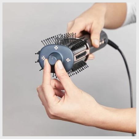 Rowenta Hair straightening brush/hair dryer | UB9720E0 | Ion conditioning | Number of heating levels 3 | 1100 W | Blue/Copper