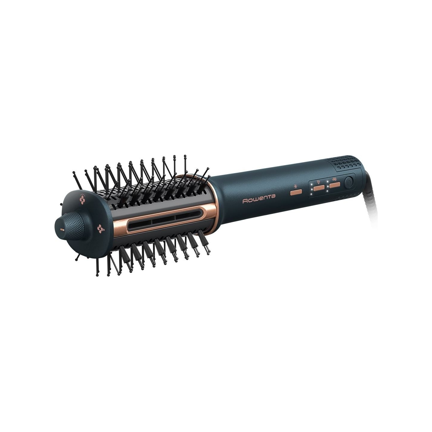 Rowenta Hair straightening brush/hair dryer | UB9720E0 | Ion conditioning | Number of heating levels 3 | 1100 W | Blue/Copper