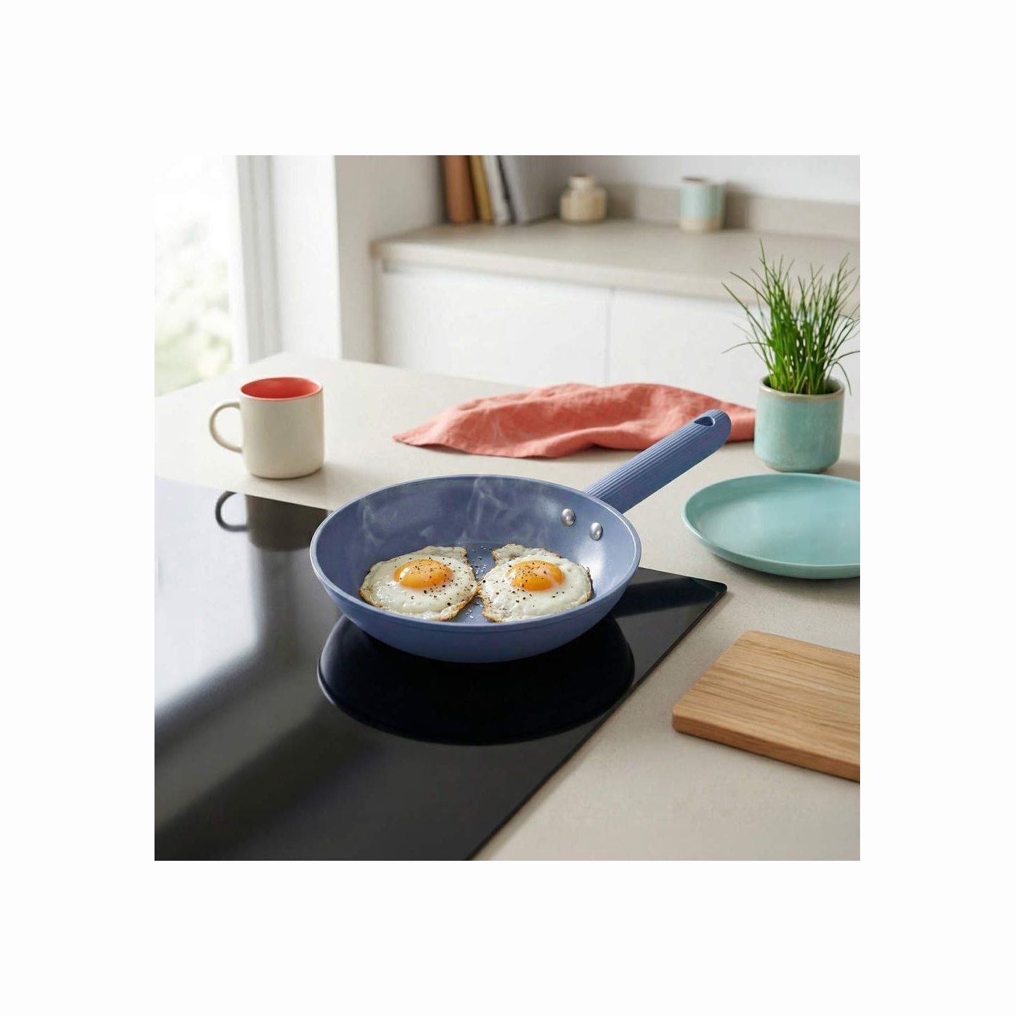Progress BW14504B Mellow 20cm Fry Pan, Blue