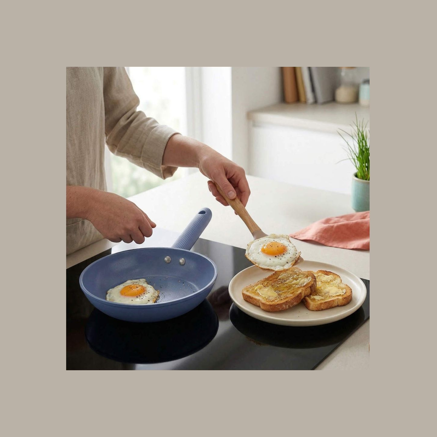 Progress BW14504B Mellow 20cm Fry Pan, Blue