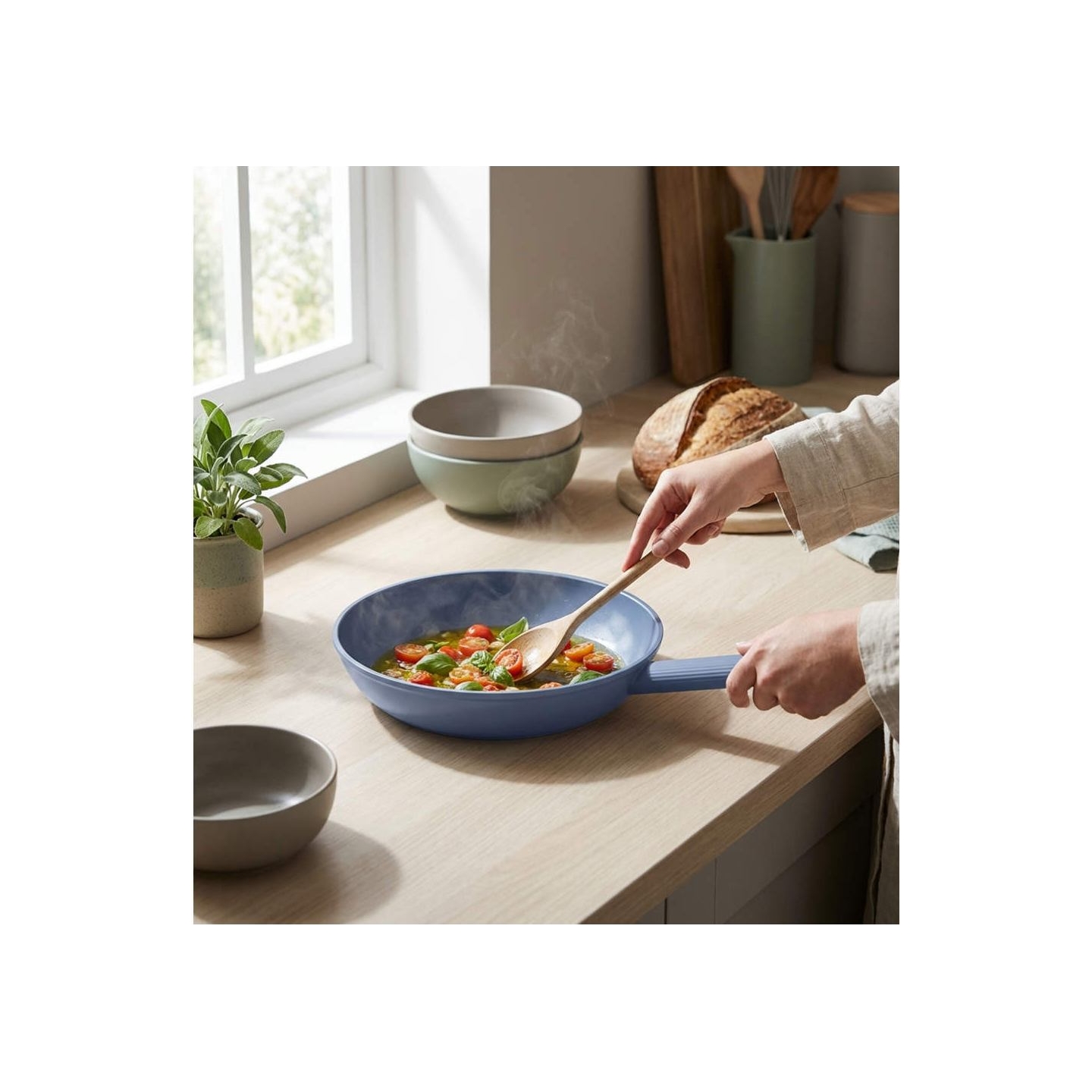 Progress BW14504B Mellow 20cm Fry Pan, Blue