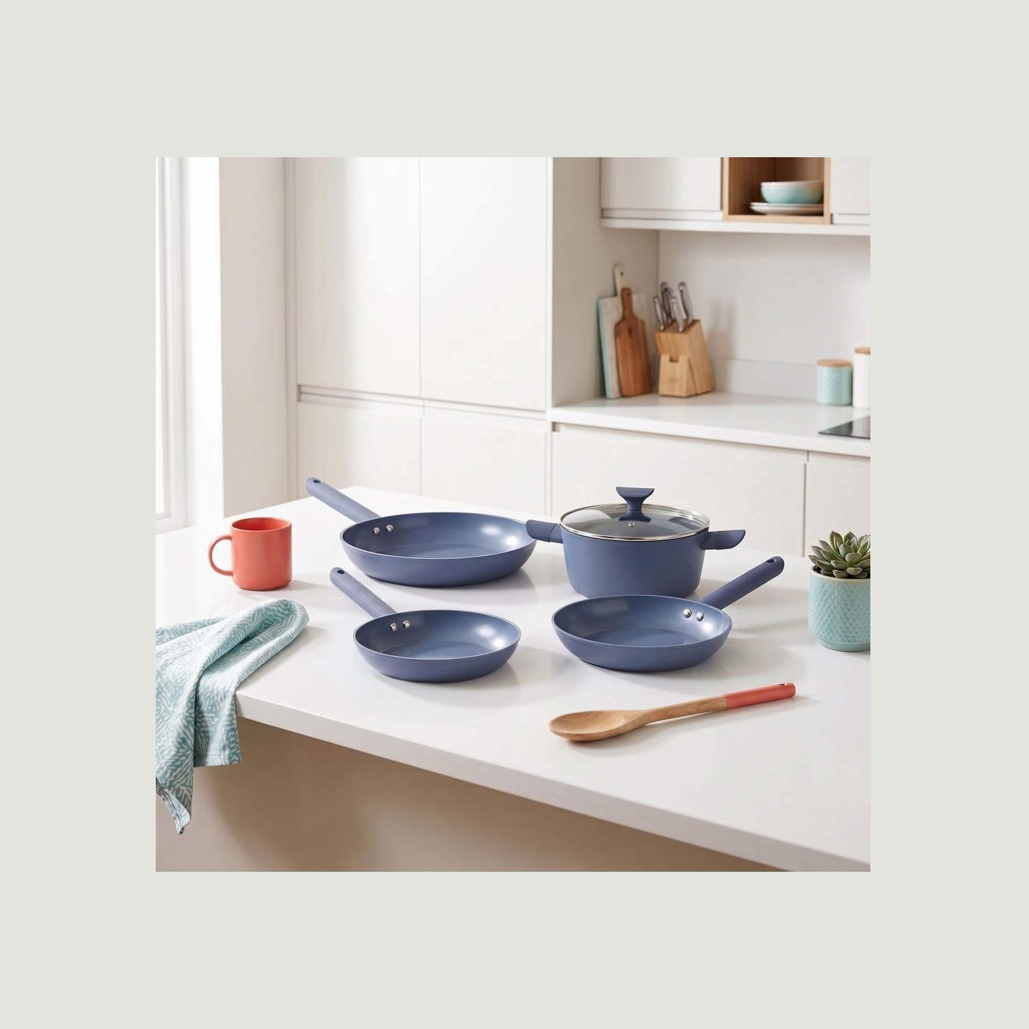 Progress BW14504B Mellow 20cm Fry Pan, Blue