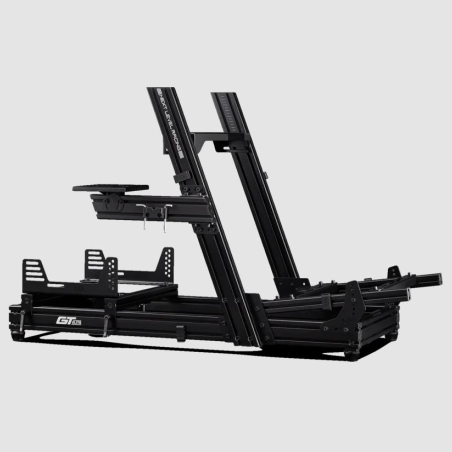Next Level Racing | Aluminum; Carbon Steel | Racing Simulator Cockpit | GTElite Wheel Plate Edition | Black