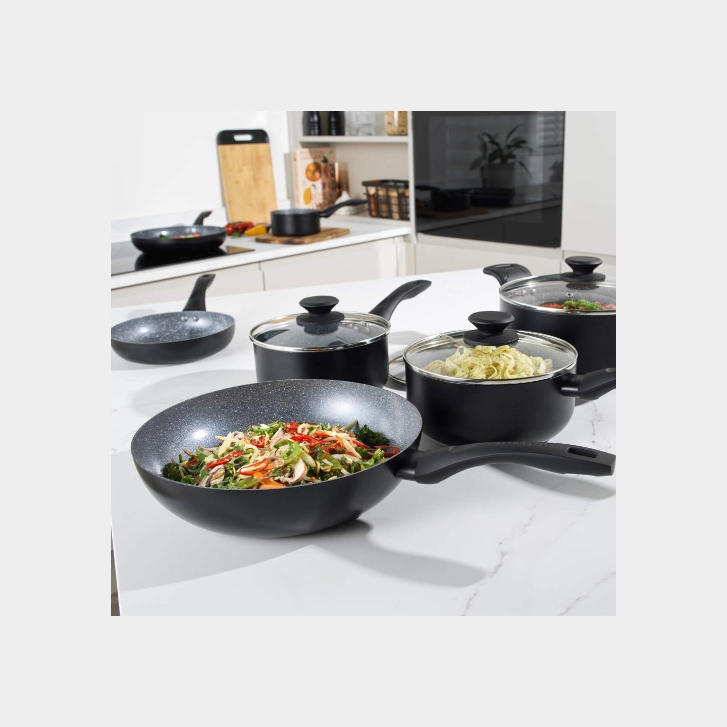 Progress BW12909EU7 Marble Ceramic 20cm Saucepan