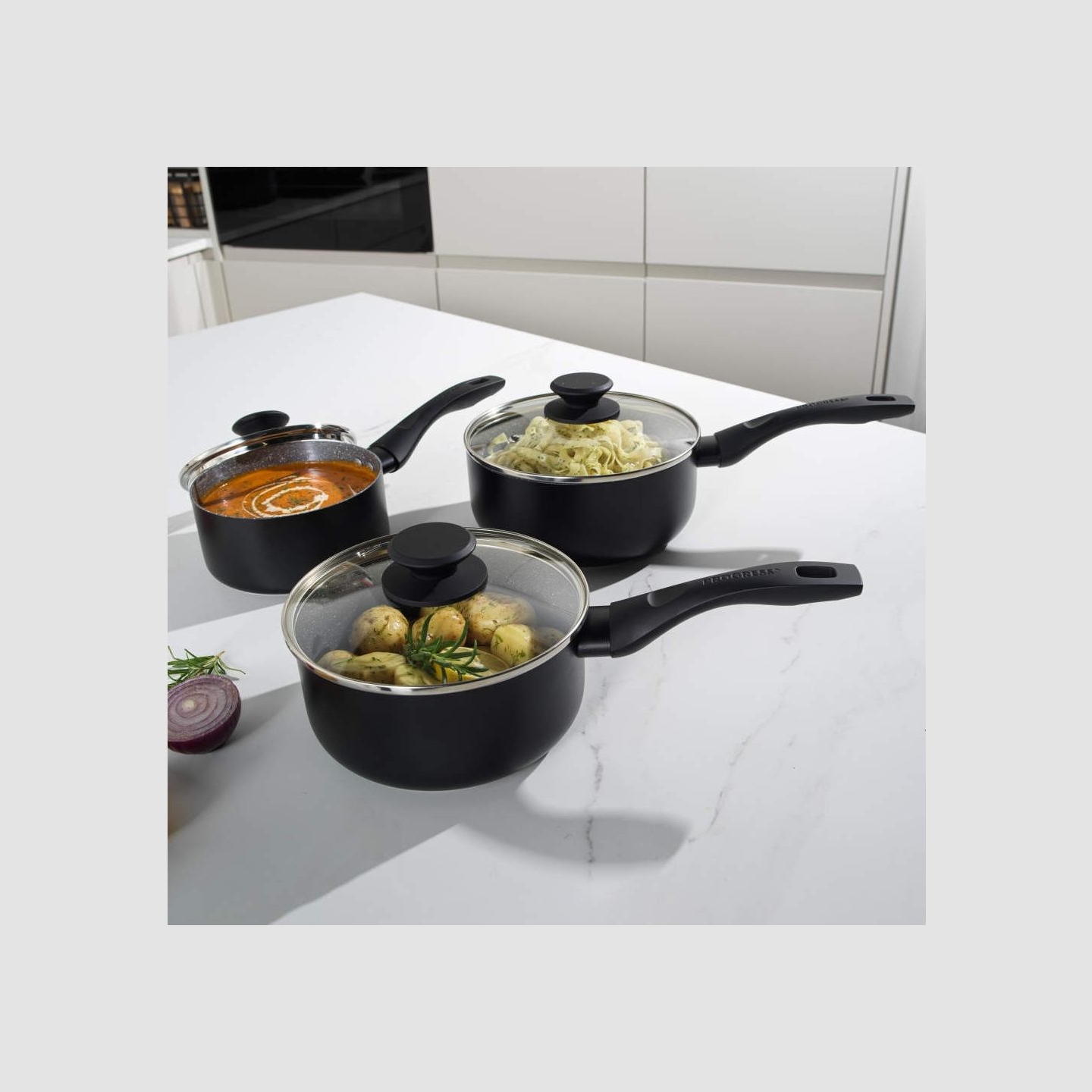 Progress BW12907EU7 Marble Ceramic 16cm Saucepan