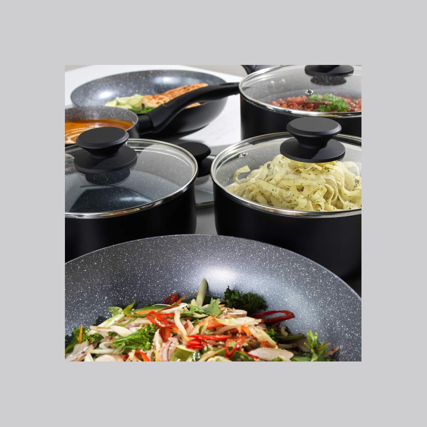 Progress BW12907EU7 Marble Ceramic 16cm Saucepan