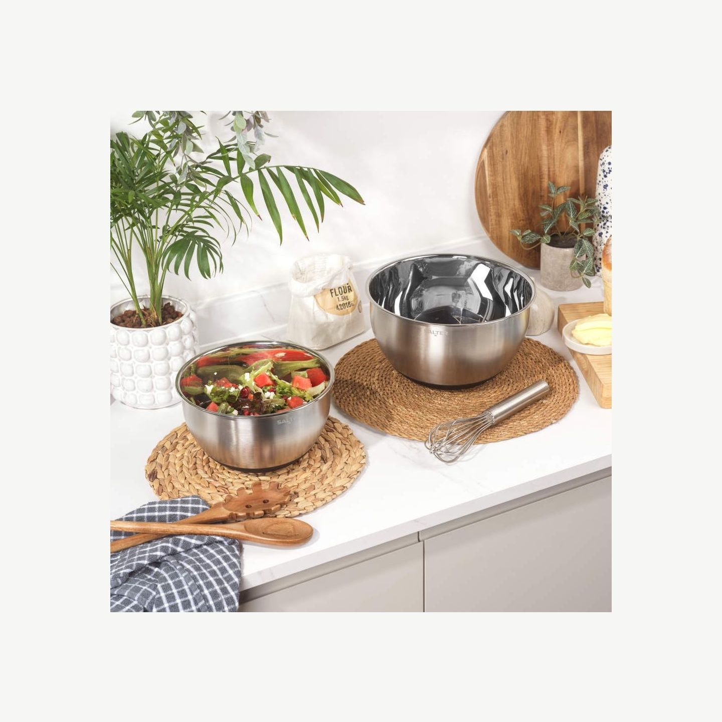 Salter BW14191 Expert 2-Piece Mixing Bowl Set