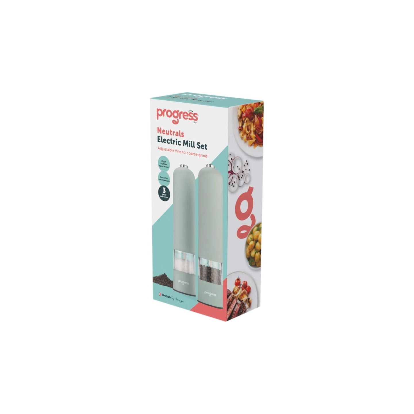 Progress BW14690G Neutrals Electric Mill Set, Grey