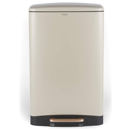 Salter BW14806 Pebble 50L Pedal Bin, Beige