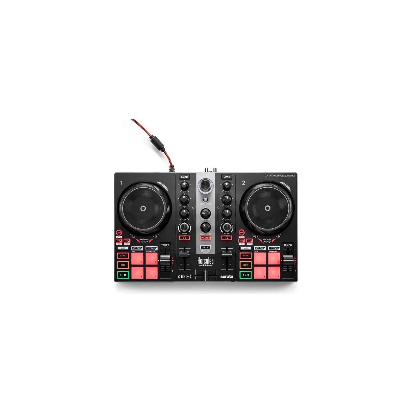 Hercules | DJ Learning Kit MK2 | Speakers | USB connectivity