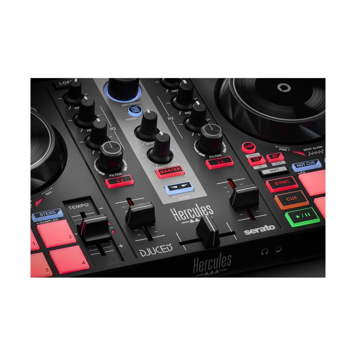 Hercules | DJ Learning Kit MK2 | Speakers | USB connectivity