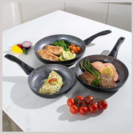Progress BW12902EU7 Marble Ceramic 24cm Fry Pan