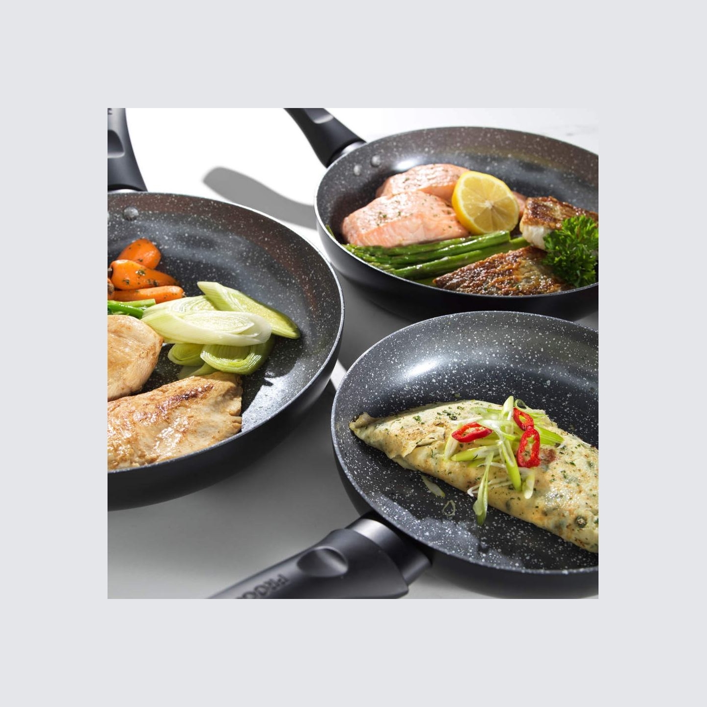 Progress BW12902EU7 Marble Ceramic 24cm Fry Pan