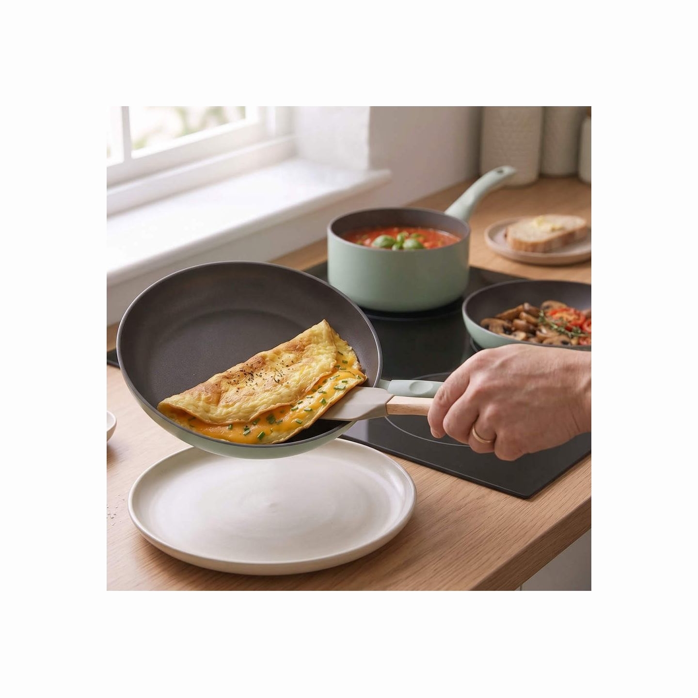 Progress BW14255G Neutrals 5 Piece Pan Set