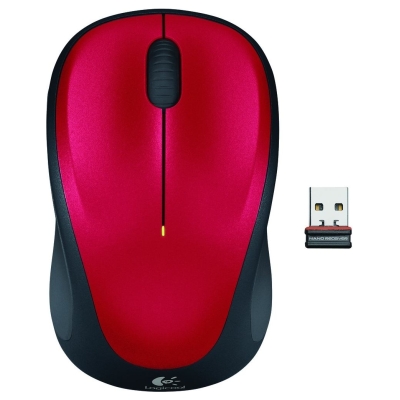 Logitech M235 Wireless Mouse Red / 910-002496