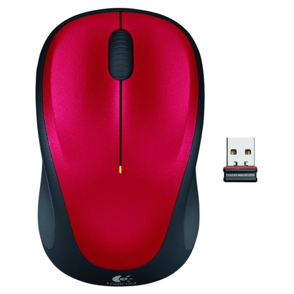 Logitech M235 Wireless Mouse Red / 910-002496