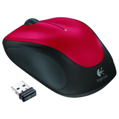 Logitech M235 Wireless Mouse Red / 910-002496