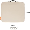 Bodi-Tek COZY Cordless Heated Seat Pad 39 x 44cm,  Beige