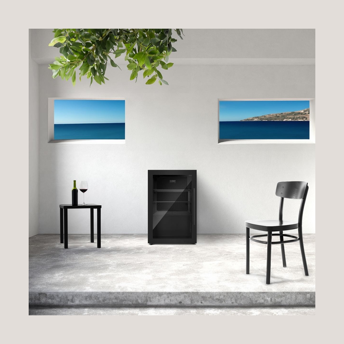 Caso | Barbecue Cooler | S-L | Energy efficiency class F | Free standing | Black