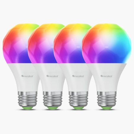 Nanoleaf Essentials Smart A60 Bulb Matter WiFi 900Lm 2700-6500K, 4pcs pack | E27 | 9 W | RGBCW