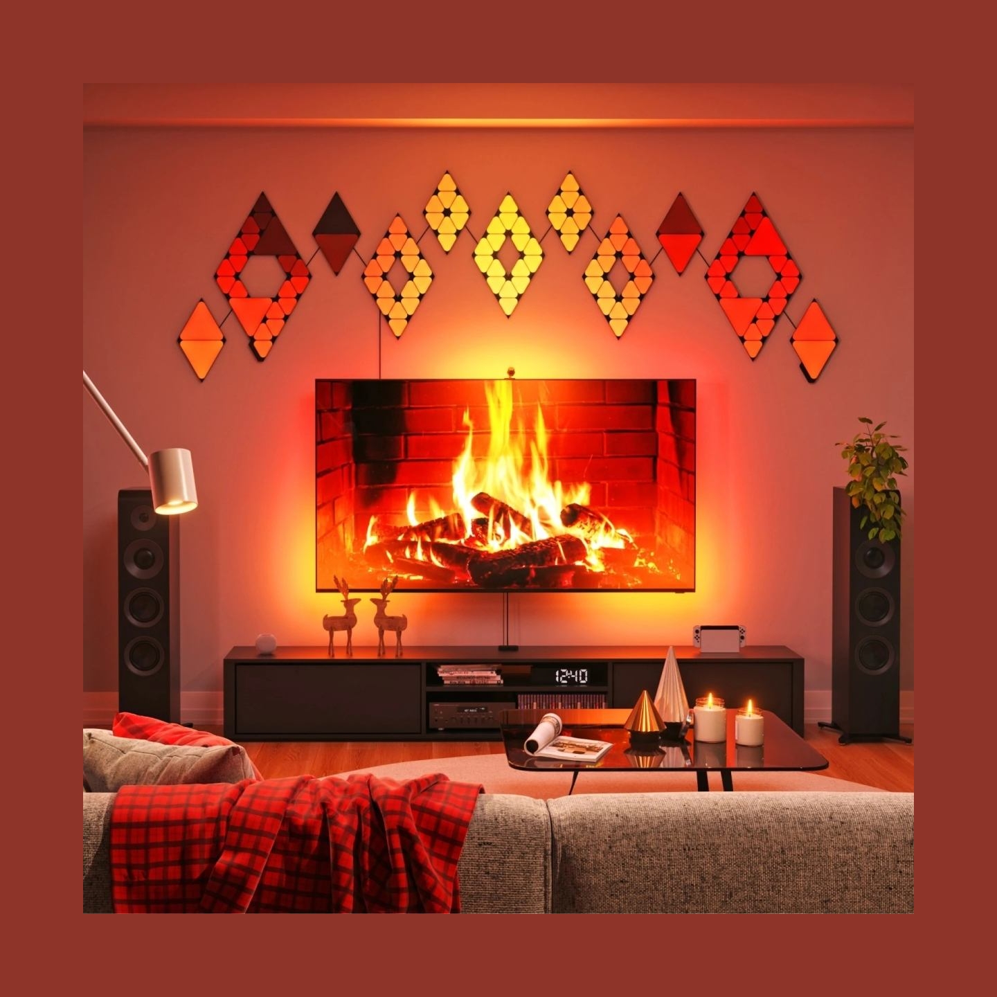 Nanoleaf 4D V2 TV Screen Mirror + Light Strips Kit (for TV & Monitor up to 65'') | 24 W | Multicolor RGB